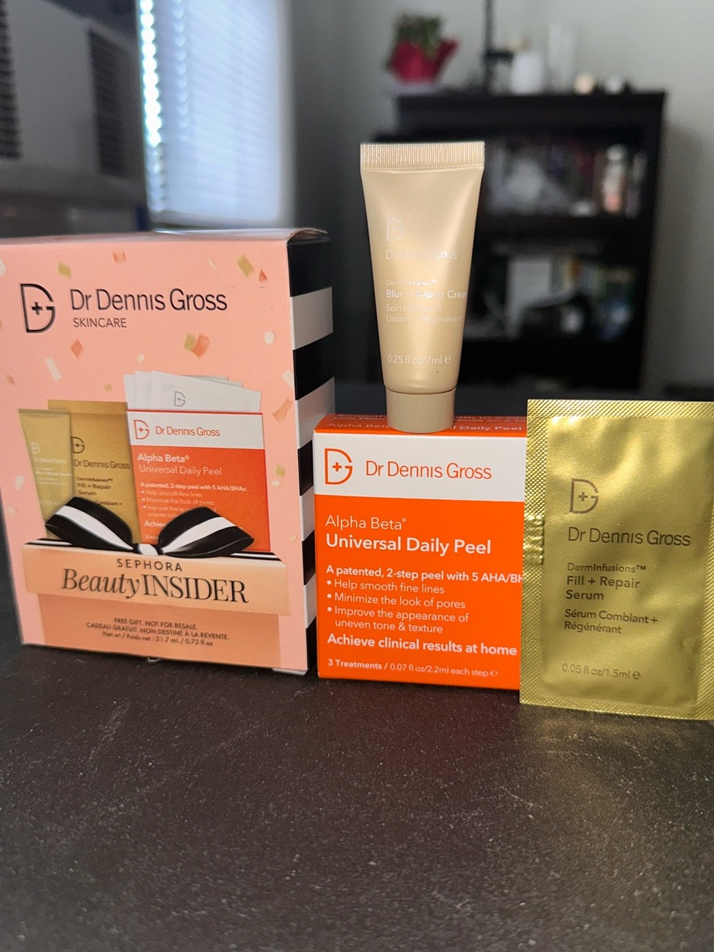 Dr Dennis Alpha Beta Universal Daily Peel & Serum Set - Gold/Peach